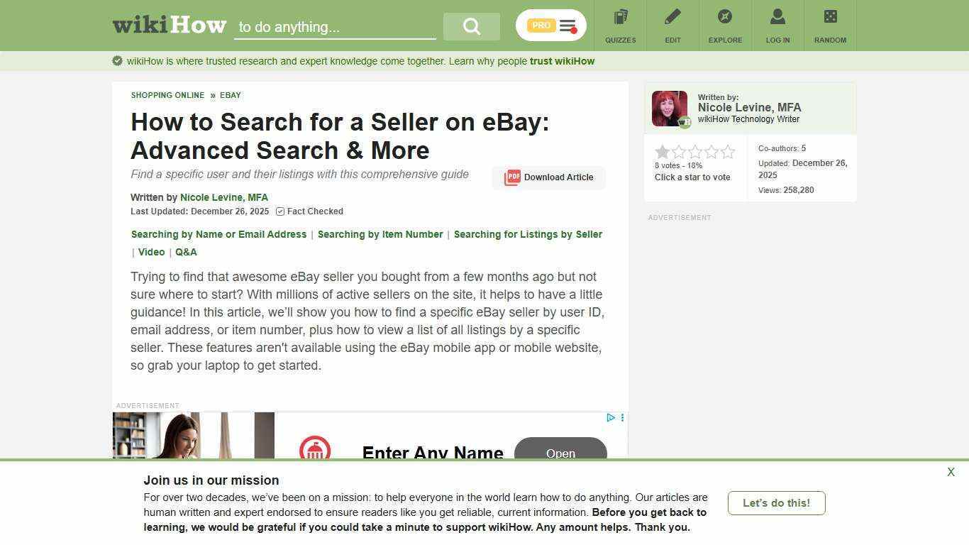 How to Find a Seller on eBay by Name, Email, or Item Number